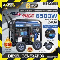 HISAKI LG8500-192FE / LG8500192FE 498CC Single Phase Silent Diesel Generator 6.5kW