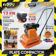 TOKEN C90 6.5HP Plate Compactor w/ Token TK198 Engine