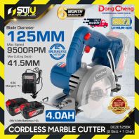 [SET] DONG CHENG DCZE125 / DCZE125BK 20V 5" / 125MM Brushless Cordless Marble Cutter + 2Bat4.0Ah + Charger