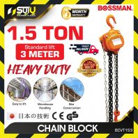 [1.5 TON x 3M] BOSSMAN BCVT153 1.5 Ton x 3M Chain Block