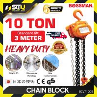 [10 TON x 3M] BOSSMAN BCVT1003 10 Ton x 3M Chain Block
