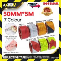 BOSSMAN 50MM x 5M Assorted Reflective Tape / Reflective Safety Tape