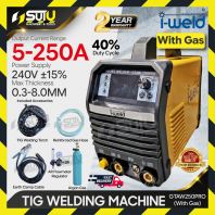 [WITH GAS] I-WELD GTAW250PRO TIG Welding Machine / Mesin Kimpalan 5-250A