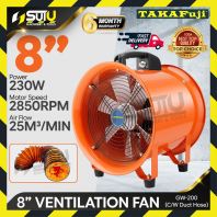 ��WITH HOSE��TAKAFUJI GW-200 / GW200 8"/200mm Ventilation Fan 230W 2850RPM