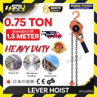 KING TOYO KT-LH7515 / KTLH7515 0.75Ton x 1.5M Heavy Duty Lever Hoist