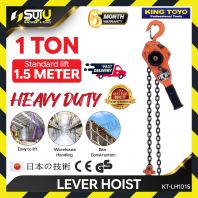 KING TOYO KT-LH1015 / KTLH1015 1 Ton x 1.5M Heavy Duty Lever Hoist