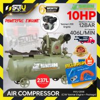 [PACKAGE] SWAN HVU-205E / HVU205E 237L 10HP 12BAR Air Compressor /w Yanmar Engine