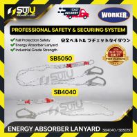 WORKER SB4040 / SB5050 60" / 152.4cm Single / Twin Hook Energy Absorber Lanyard