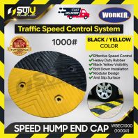 WORKER WBEC1000 #1000 Speed Hump End Cap (Black / Yellow)