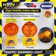 WORKER WTL00NS / WTL002B Traffic Warning Light (Solar Energy / Battery Operated)