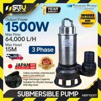[3 Phase] TSUNAMI PUMP MBF1500T Submersible Pump / Sewage Pump 1500W