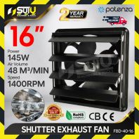 POTENZA FBD-40-16 16" Shutter Exhaust Fan
