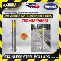 WORKER WSB750 Stainless Steel Bollard (750MM x 76MM)