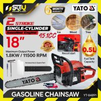 YATO YT-84891 / YT84891 45.1CC 20" Gasoline Chainsaw / Chain Saw 1.8kW YATO YT-84891 / YT84891 45.1CC 20" Gasoline Chainsaw / Chain Saw 1.8kW