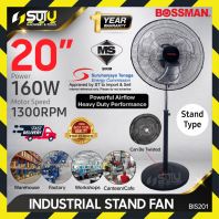 [SIRIM] BOSSMAN BIS201 20" Industrial Stand Fan 160W