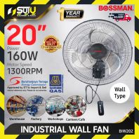 [SIRIM] BOSSMAN BIW202 20" Industrial Wall Fan 160W