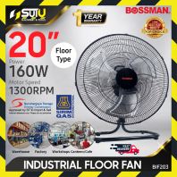 [SIRIM] BOSSMAN BIF203 20" Industrial Floor Fan 160W