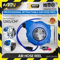 HITTO 10MM x 14.5MM x 10M Retractable Air Hose Reel / Gelendong Hos Udara
