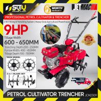 JETMAC JCM2309 / JCM 2309 9HP Petrol Cultivator Machine Tilling & Trenching 3600RPM