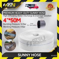 50M x 4 Inch White Sunny Hose / Garden Hose / Water Hose / Irrigation Hose
