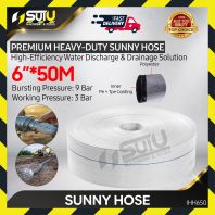 50M x 6 Inch White Sunny Hose / Garden Hose / Water Hose / Irrigation Hose