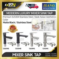 ISANO 1260MS / 1250MS / 1260MB / 1250MB 12 Series SUS304 Stainless Steel Mixer Sink Tap / Faucet (Matte Black / Stainless Steel)