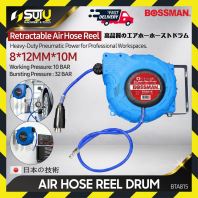 BOSSMAN BTA815 8MM X 12MM X 15M Retractable Air Hose Reel Drum