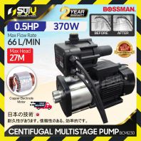 BOSSMAN BCMI230 0.5HP Centrifugal Multistage Pump / Water Pump 370W BOSSMAN BCMI230 0.5HP Centrifugal Multistage Pump / Water Pump 370W