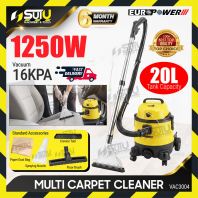 EUROX / EUROPOWER VAC3004 16KPA 20L Multi Purpose Carpet Cleaner 1250W EUROX / EUROPOWER VAC3004 16KPA 20L Multi Purpose Carpet Cleaner 1250W
