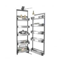 2-Tier Pull-Out Unit with Dish Rack #BLP-AS30-564-SS