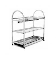 3-Tier Dish Rack with Leg #B-W224B-SS