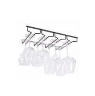 4 Row Glass Holder #GHB-W340-04-BL