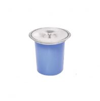 Table Top Mounted Waste Bin with S/Steel Lid #B-WT3Bl-SS