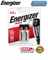 Original Energizer MAX Alkaline AA2 Battery (2 pieces per pack)