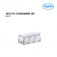 TOFFI B8000 3PCS PS CONDIMENT SET