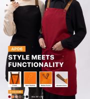 AP06 �� APRON UNISEX 100% Polyester Canvas Apron [NEW PRODUCT 2026]