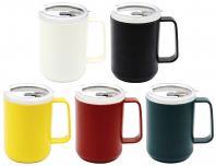 AM64 �� AUTO MUG STAINLESS STEEL WITH POLYPROPYLENE (PP) LID COVER 500ml [NEW PRODUCT 2026]