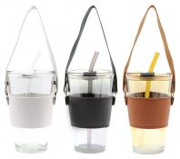 AM67 �� AUTO MUG GLASS WITH STRAW 450ml [NEW PRODUCT 2026]