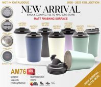 AM76 �� AUTO MUG STAINLESS STEEL MATTE FINISH 360ml [NEW PRODUCT 2026]