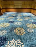 Printed Carpet Nylon Floral XY920l Design Green