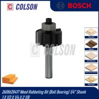 BOSCH 2608628417 Wood Rabbeting Bit (Ball Bearing) 1/4�� Shank 1 X 1/2 X 1/4 X 2 1/8