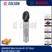 Bosch 2608628632 Wood Core Box Bit  1/4�� Shank 3/8 X 3/8 X R3/16 X 1 9/16