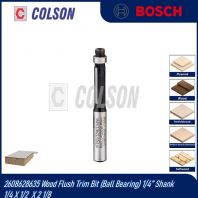 BOSCH 2608628635 Wood Flush Trim Bit (Ball Bearing) 1/4�� Shank 1/4 X 1/2  X 2 1/8