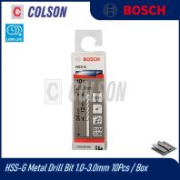 BOSCH HSS-G Metal Drill Bit 1.0mm - 3.0mm ( 10Pcs / Box )