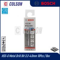 BOSCH HSS-G Metal Drill Bit 3.2-4.0mm 10Pcs / Box