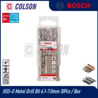 BOSCH HSS-G Metal Drill Bit 6.1-7.0mm 10Pcs / Box