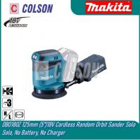 MAKITA DBO180Z 125mm (5")18V Cordless Random Orbit Sander Solo