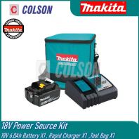MAKITA 18V Power Source Kit  18V 6.0Ah Battery X1 , Rapid Charger X1  ,Tool Bag X1