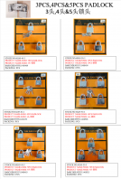 Door Lock Padlock Set with Key for Home & Store use
