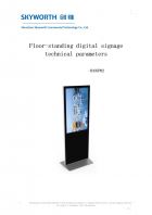 SKYWORTH Floor-standing digital signage technical parameters H43UP02